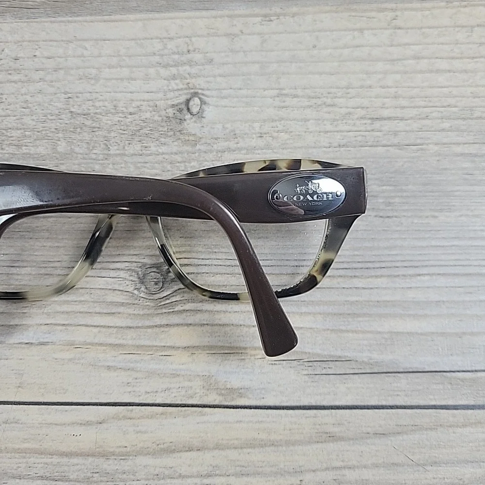Coach HC6070 5325 Snow Leopard Tortoise Brown Eyeglasses FRAMES‎ ONLY 51-17-135